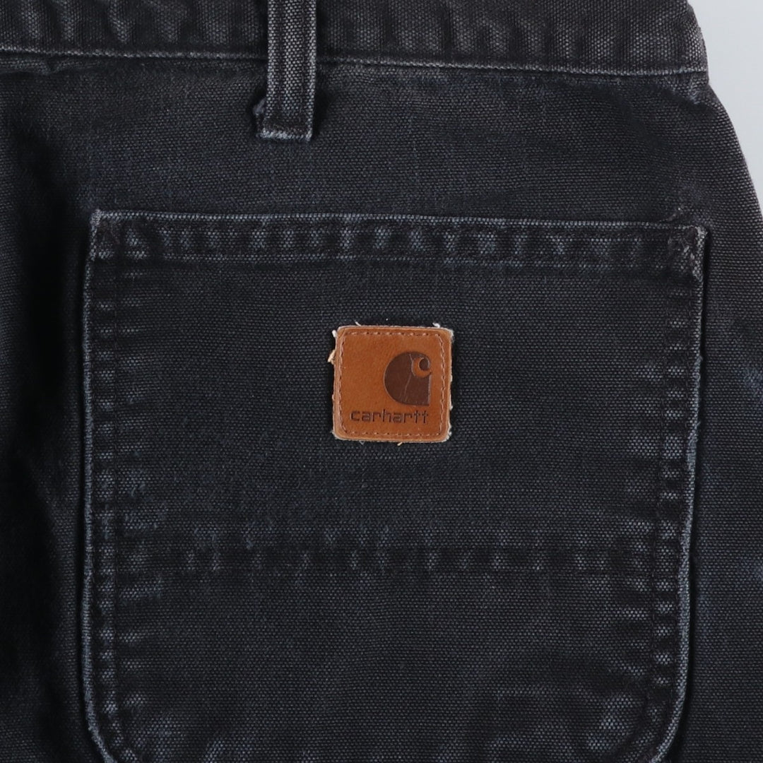 Carhartt Dungaree Fit Painted Duck Painter Pants, Men's W37 (approx.) cotton black type Vintage Second Hand