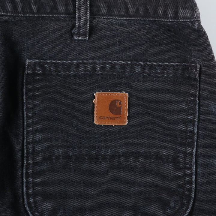 Carhartt Dungaree Fit Painted Duck Painter Pants, Men's W37 (approx.) cotton black type Vintage Second Hand