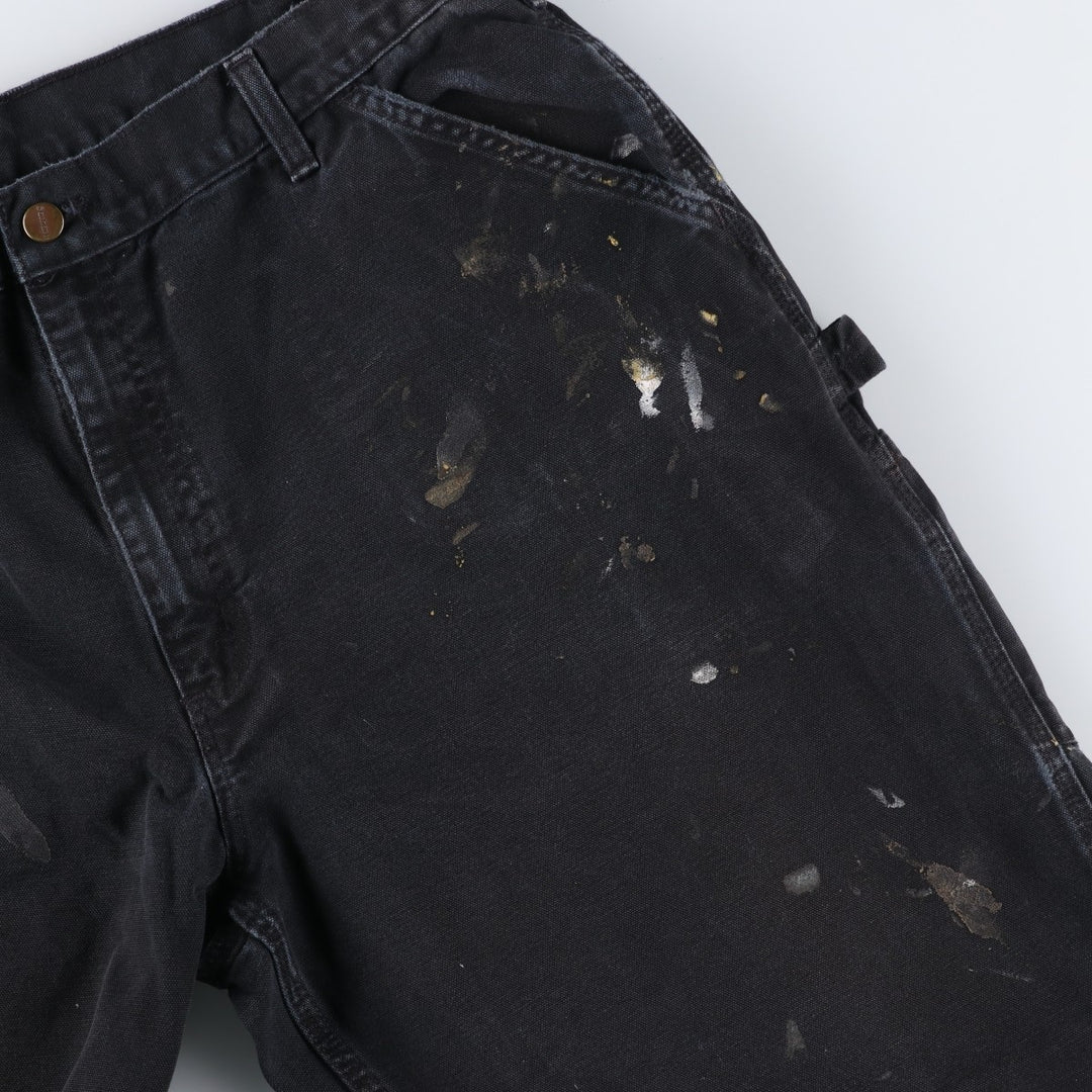 Carhartt Dungaree Fit Painted Duck Painter Pants, Men's W37 (approx.) cotton black type Vintage Second Hand