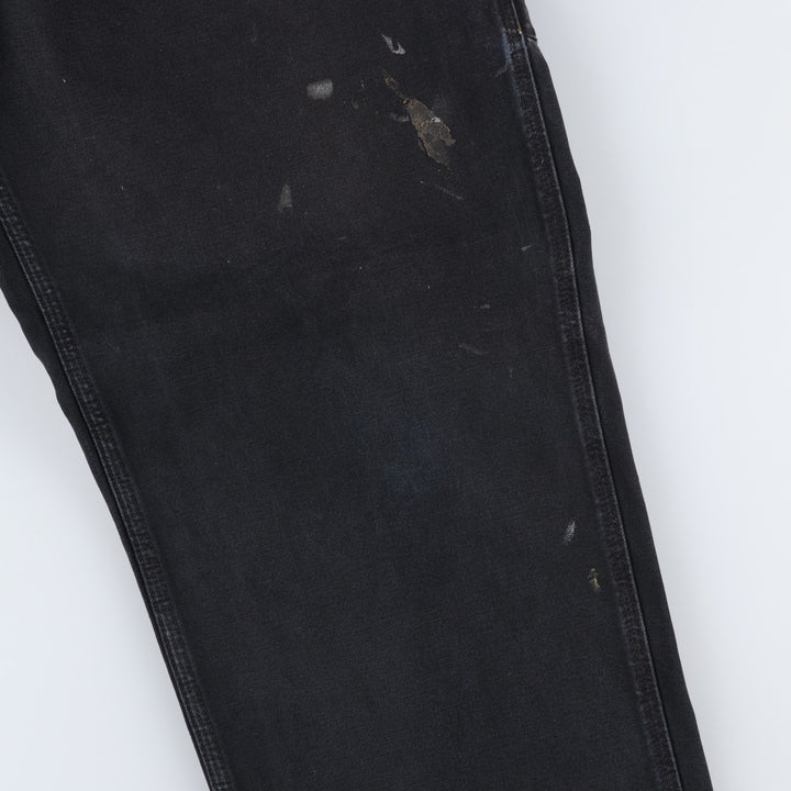 Carhartt Dungaree Fit Painted Duck Painter Pants, Men's W37 (approx.) cotton black type Vintage Second Hand