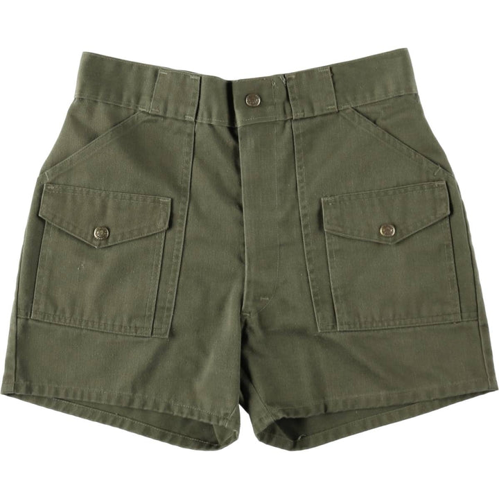 ~1980'S Boy Scout Pants Shorts, Made in USA, Women's Size L (equivalent to W29), Vintage unclear Khaki type Vintage Second Hand
