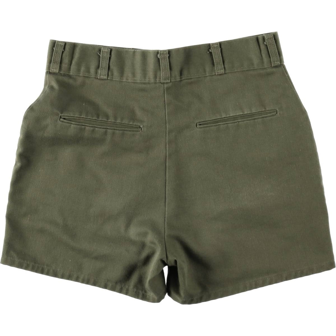 ~1980'S Boy Scout Pants Shorts, Made in USA, Women's Size L (equivalent to W29), Vintage unclear Khaki type Vintage Second Hand