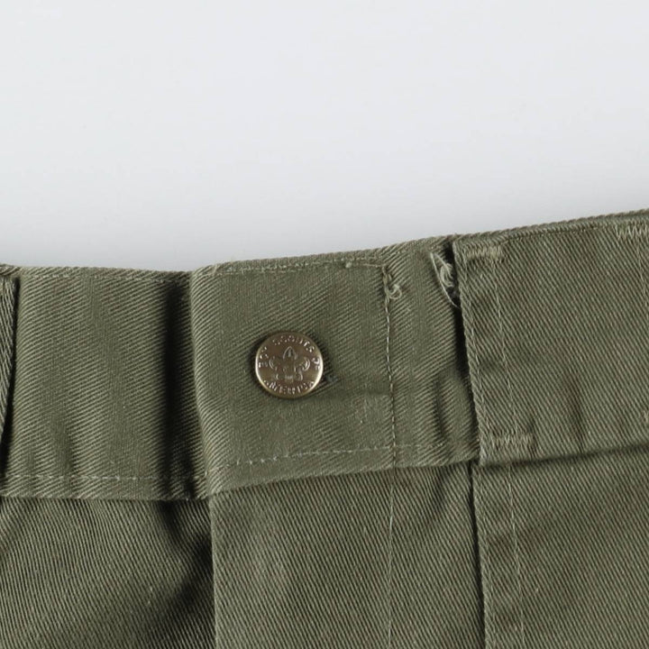 ~1980'S Boy Scout Pants Shorts, Made in USA, Women's Size L (equivalent to W29), Vintage unclear Khaki type Vintage Second Hand