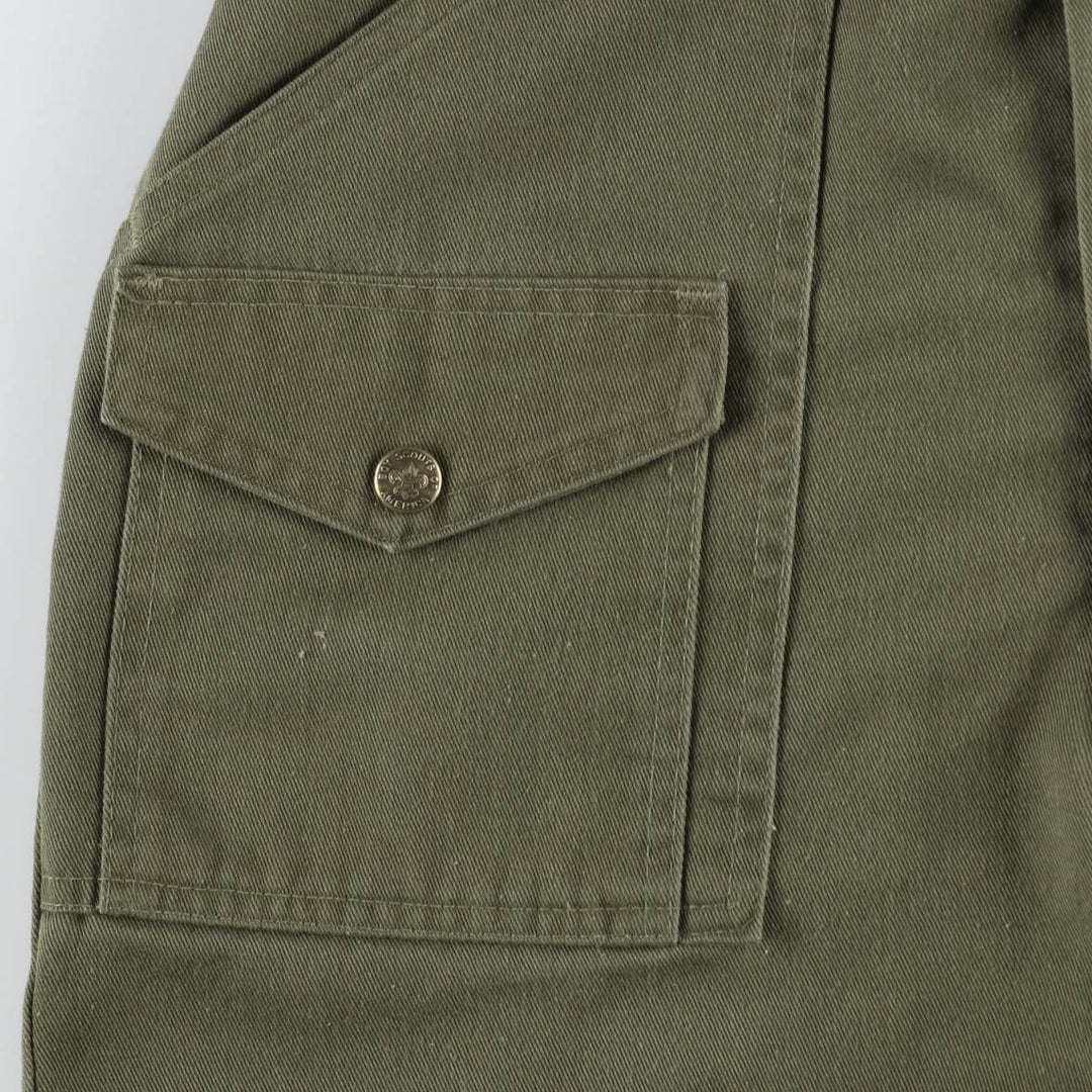 ~1980'S Boy Scout Pants Shorts, Made in USA, Women's Size L (equivalent to W29), Vintage unclear Khaki type Vintage Second Hand