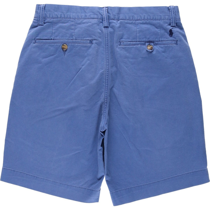 Ralph Lauren POLO RALPH LAUREN STRUTCH CLASSIC FIT Chino Shorts, Women's Size L (equivalent to W30) cotton blue type Vintage Second Hand