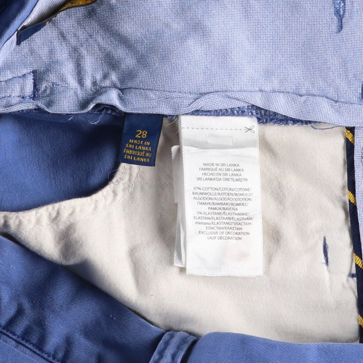 Ralph Lauren POLO RALPH LAUREN STRUTCH CLASSIC FIT Chino Shorts, Women's Size L (equivalent to W30) cotton blue type Vintage Second Hand