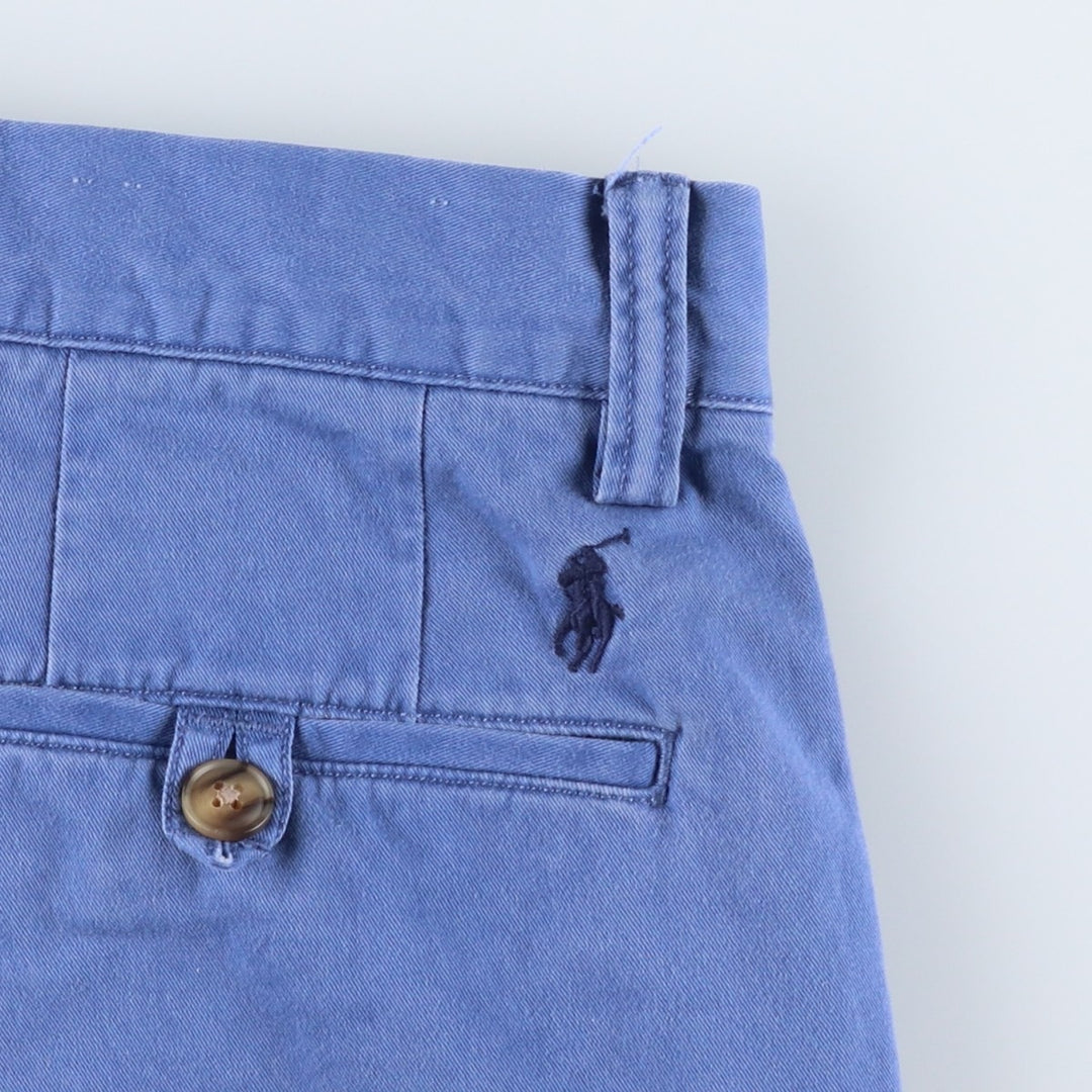 Ralph Lauren POLO RALPH LAUREN STRUTCH CLASSIC FIT Chino Shorts, Women's Size L (equivalent to W30) cotton blue type Vintage Second Hand