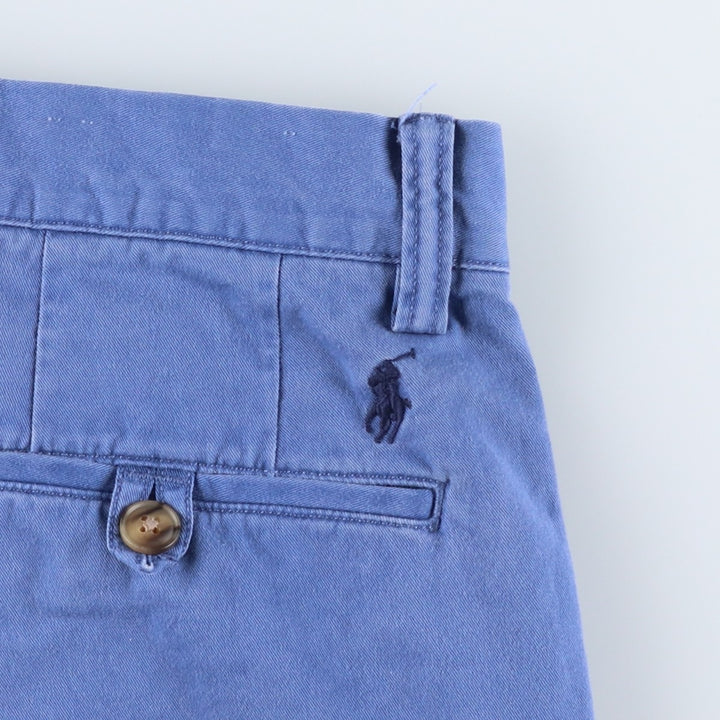 Ralph Lauren POLO RALPH LAUREN STRUTCH CLASSIC FIT Chino Shorts, Women's Size L (equivalent to W30) cotton blue type Vintage Second Hand