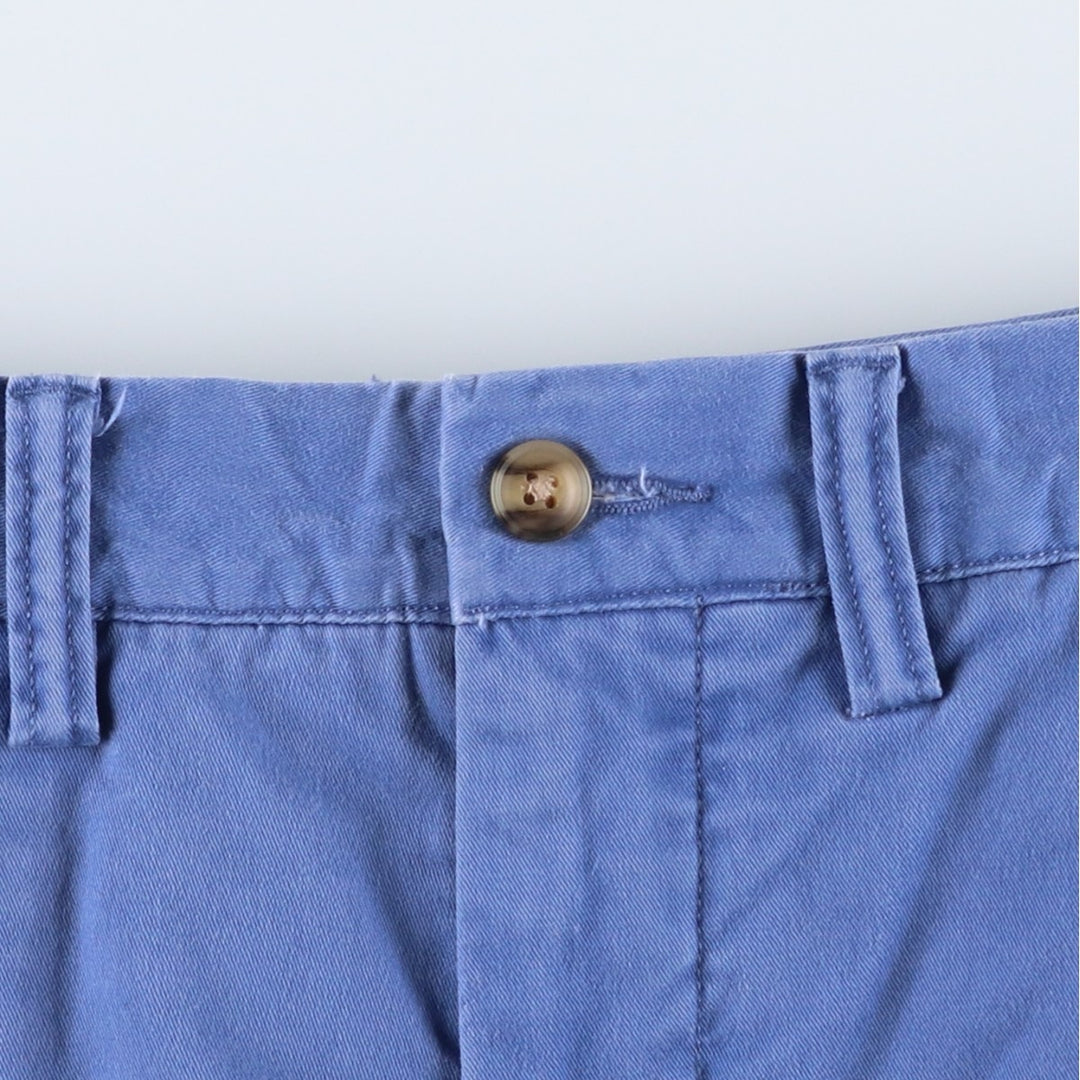 Ralph Lauren POLO RALPH LAUREN STRUTCH CLASSIC FIT Chino Shorts, Women's Size L (equivalent to W30) cotton blue type Vintage Second Hand