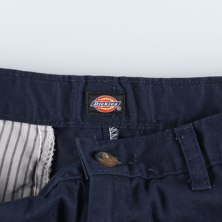 Dickies Work Shorts, Half Pants, Women's, Size L (w30) cotton navy blue type Vintage Second Hand