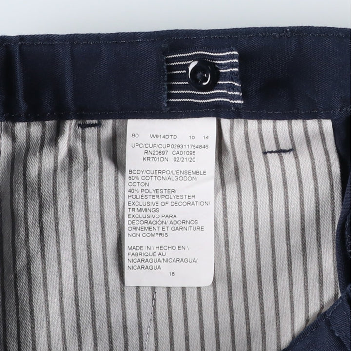 Dickies Work Shorts, Half Pants, Women's, Size L (w30) cotton navy blue type Vintage Second Hand