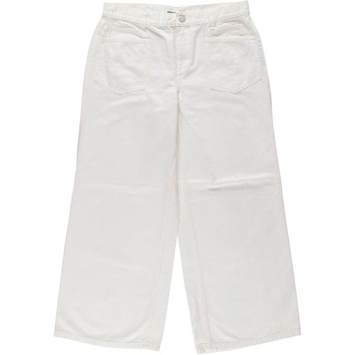 Ralph Lauren LAUREN JEANS COMPANY White Denim Straight Leg Jeans, Women's Size XL (W31 equivalent) cotton white type Vintage Second Hand