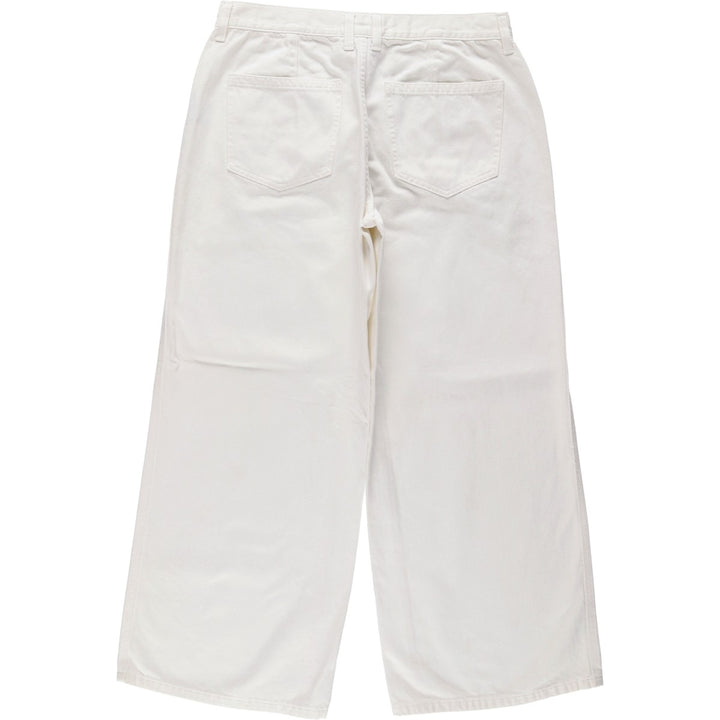 Ralph Lauren LAUREN JEANS COMPANY White Denim Straight Leg Jeans, Women's Size XL (W31 equivalent) cotton white type Vintage Second Hand