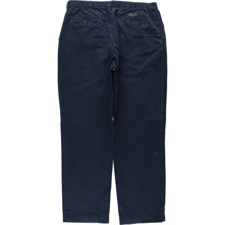 Ralph Lauren POLO by Ralph Lauren PROSPECT PANT Chino pants for men, equivalent to w36 cotton navy blue type Vintage Second Hand
