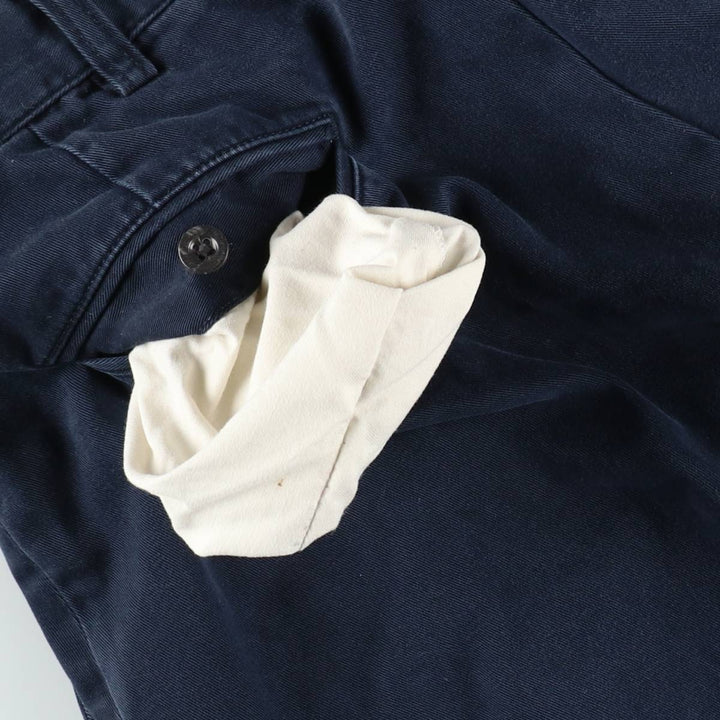 Ralph Lauren POLO by Ralph Lauren PROSPECT PANT Chino pants for men, equivalent to w36 cotton navy blue type Vintage Second Hand