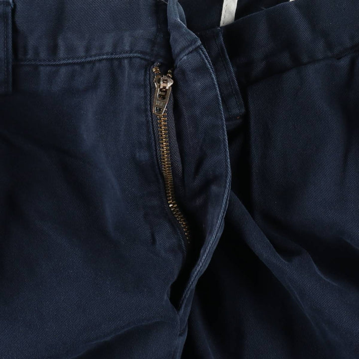 Ralph Lauren POLO by Ralph Lauren ETHAN PANT Two-pleat chino pants for men, size W34 cotton navy blue type Vintage Second Hand