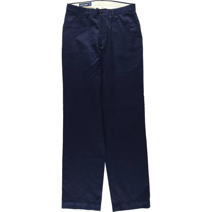 Ralph Lauren POLO GOLF Chino Pants, Men's Size W31 (approx.) Pima Cotton navy blue type Vintage Second Hand