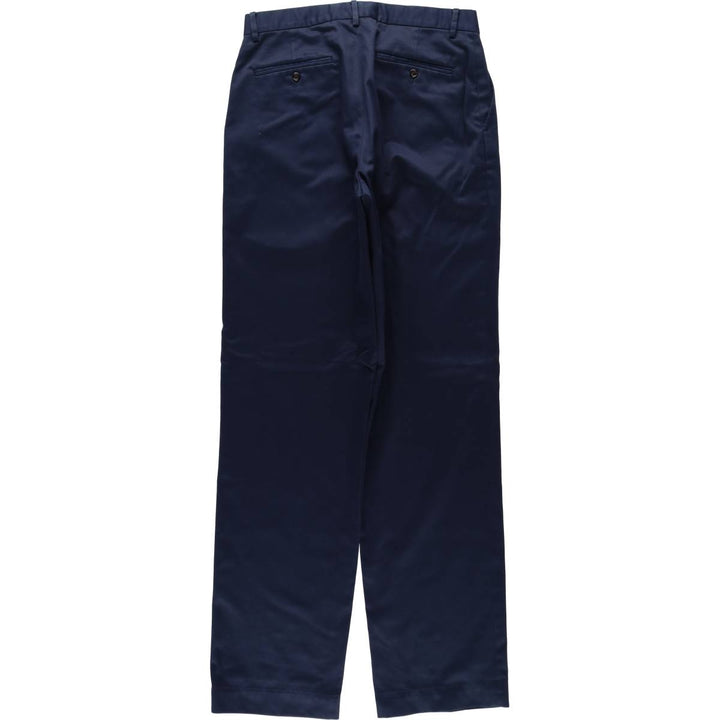 Ralph Lauren POLO GOLF Chino Pants, Men's Size W31 (approx.) Pima Cotton navy blue type Vintage Second Hand