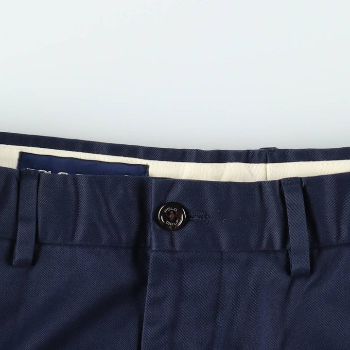 Ralph Lauren POLO GOLF Chino Pants, Men's Size W31 (approx.) Pima Cotton navy blue type Vintage Second Hand