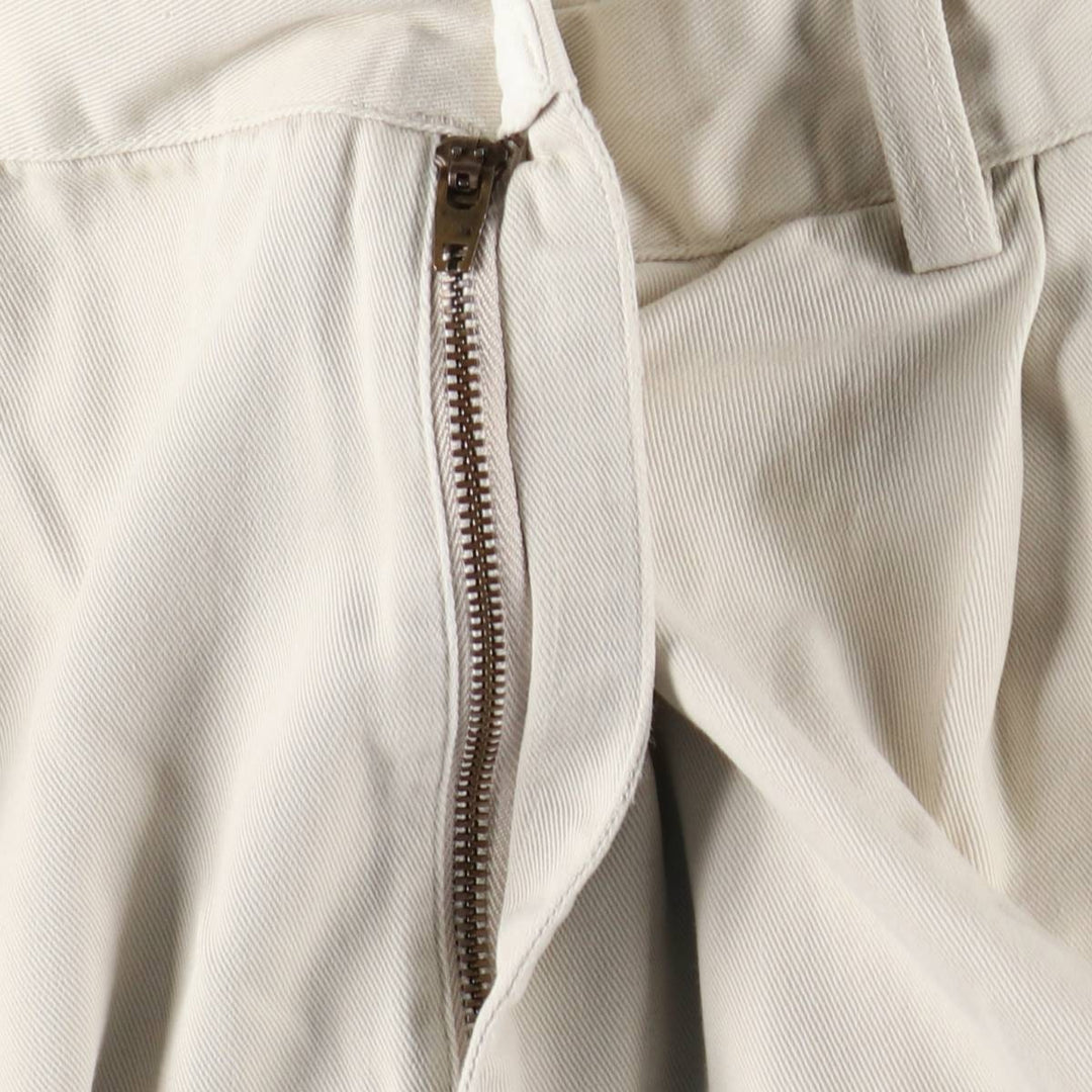 Ralph Lauren POLO by Ralph Lauren HAMMOND PANT, two-pleat chino pants, men's, w34 equivalent cotton Beige type Vintage Second Hand