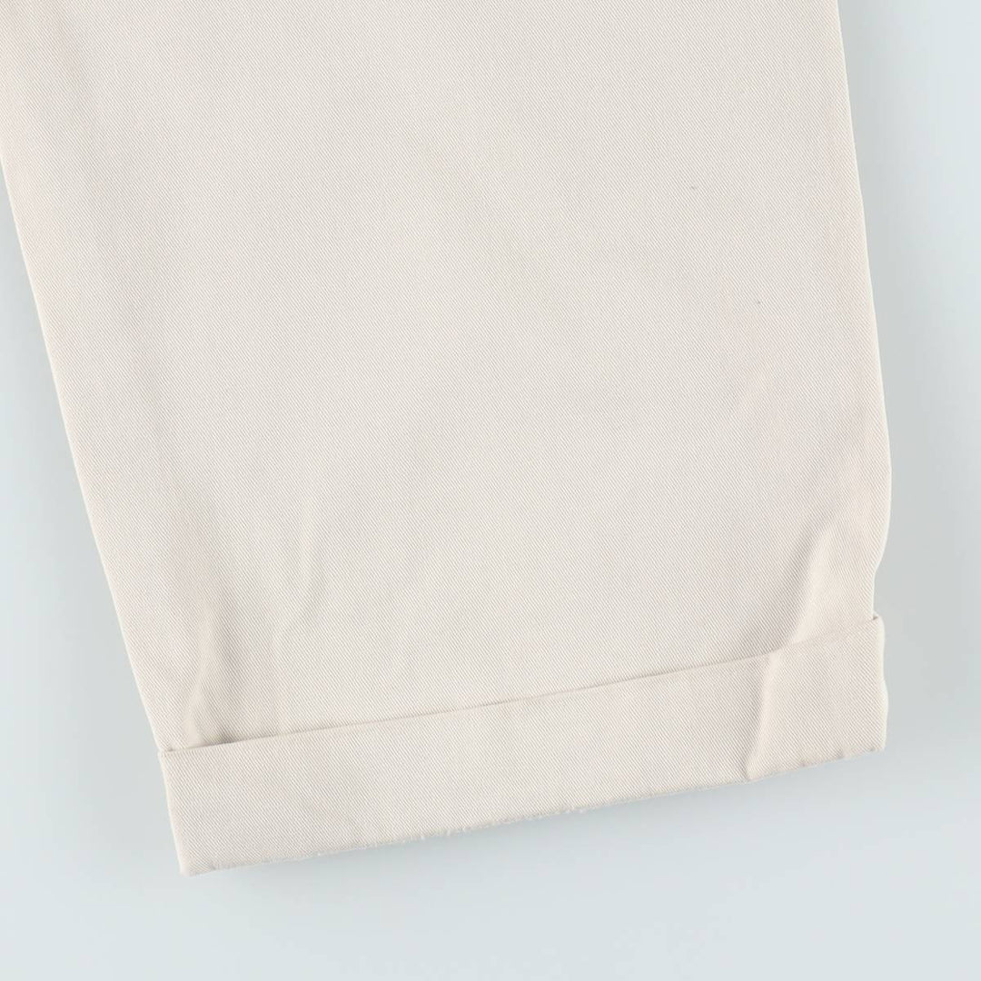 Ralph Lauren POLO by Ralph Lauren HAMMOND PANT, two-pleat chino pants, men's, w34 equivalent cotton Beige type Vintage Second Hand
