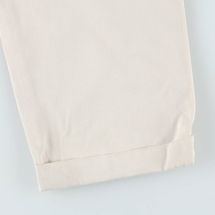 Ralph Lauren POLO by Ralph Lauren HAMMOND PANT, two-pleat chino pants, men's, w34 equivalent cotton Beige type Vintage Second Hand