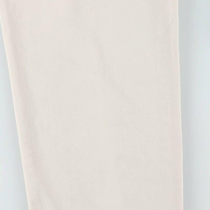 Ralph Lauren POLO by Ralph Lauren HAMMOND PANT, two-pleat chino pants, men's, w34 equivalent cotton Beige type Vintage Second Hand