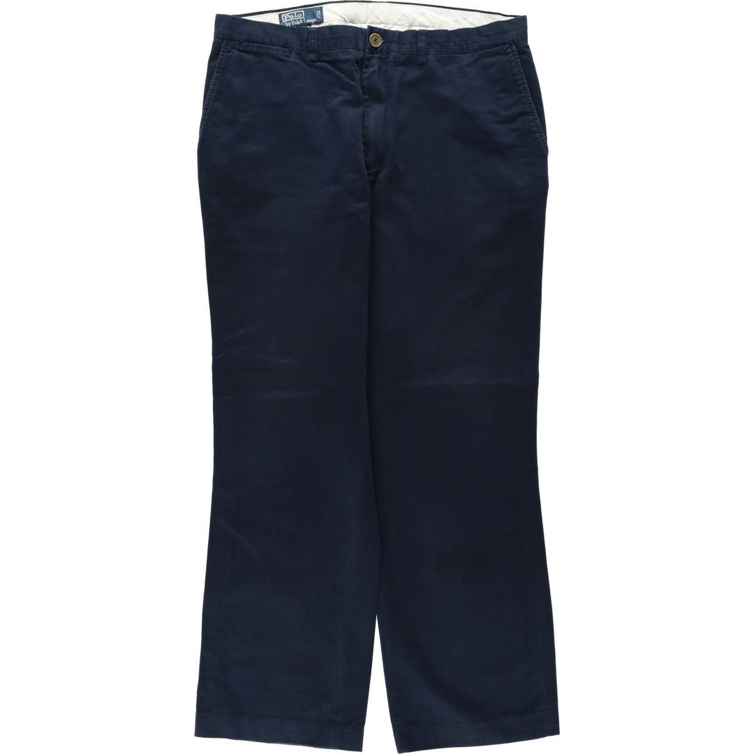 Ralph Lauren POLO by Ralph Lauren PRESTON PANT Chino pants for men, equivalent to w36 cotton navy blue type Vintage Second Hand