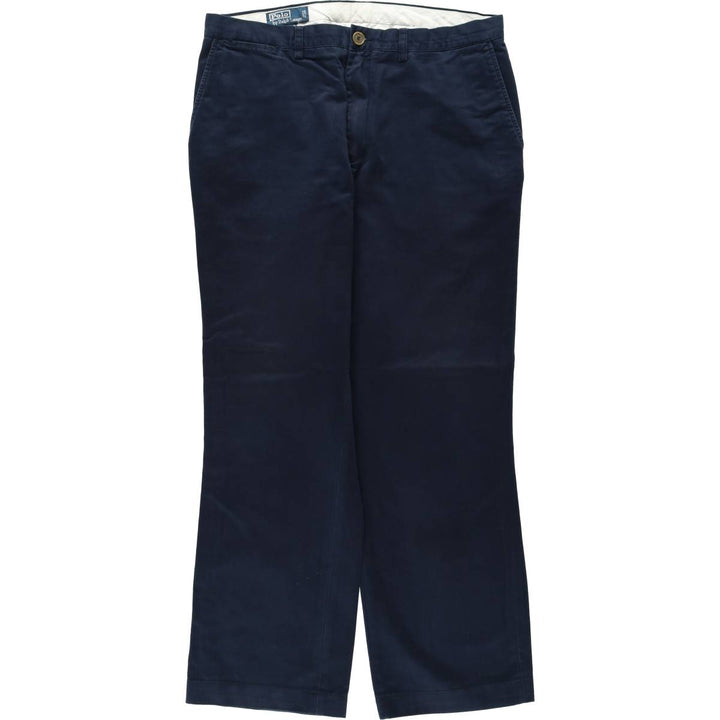 Ralph Lauren POLO by Ralph Lauren PRESTON PANT Chino pants for men, equivalent to w36 cotton navy blue type Vintage Second Hand