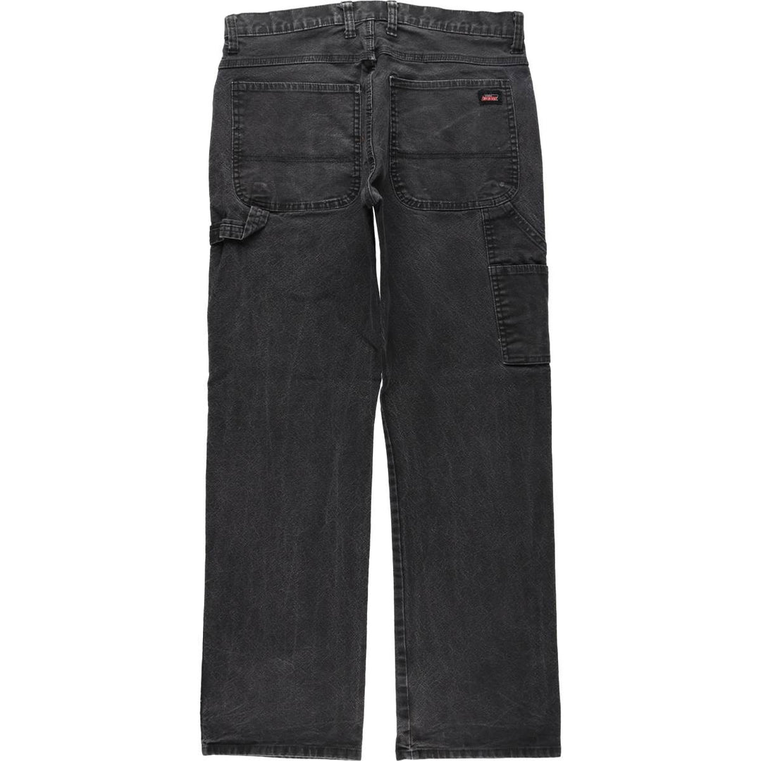 Dickies Duck Painter Pants, Men's W34 (approx.), Zipper Fly cotton black type Vintage Second Hand