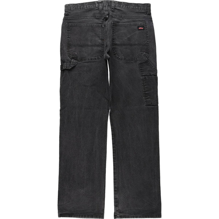 Dickies Duck Painter Pants, Men's W34 (approx.), Zipper Fly cotton black type Vintage Second Hand