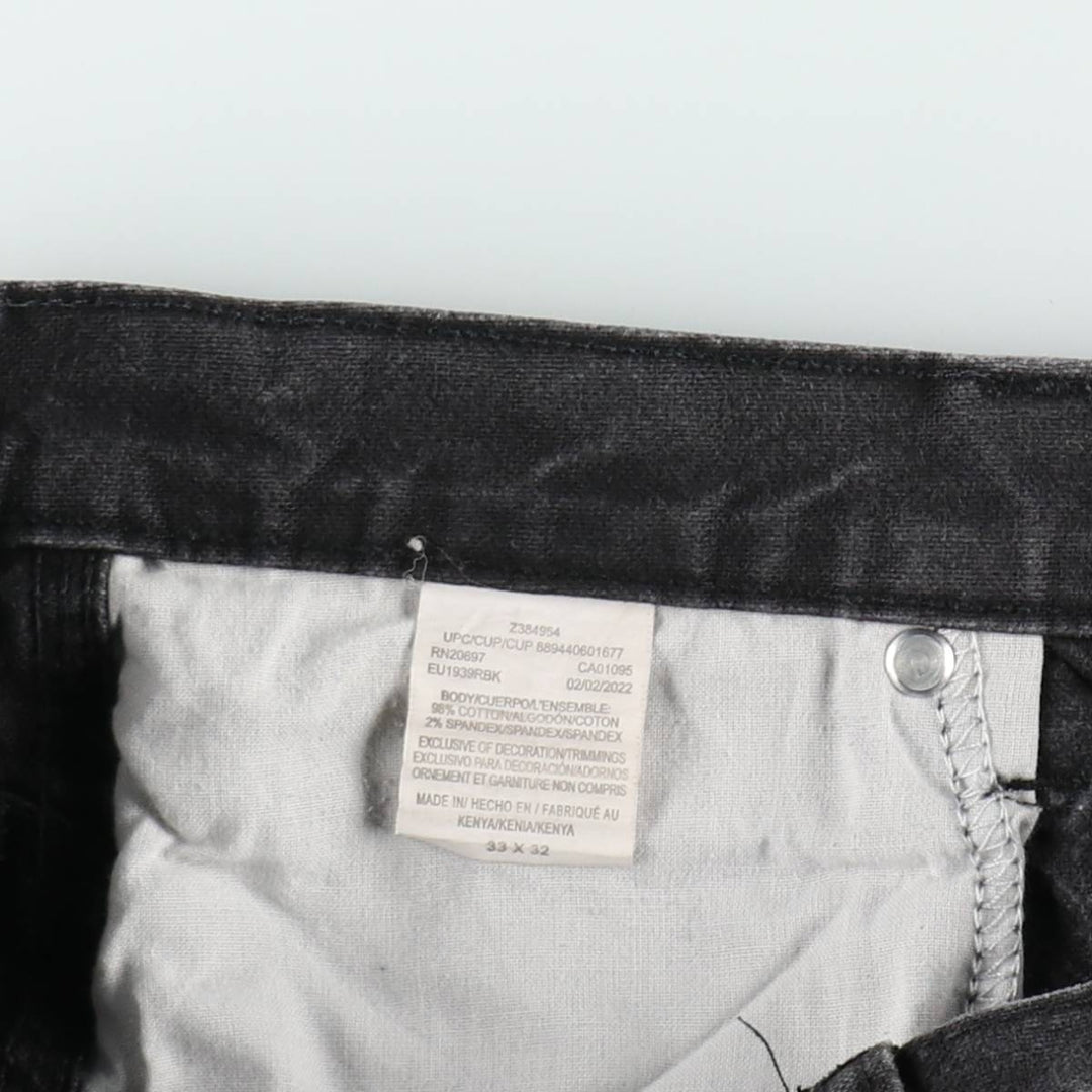 Dickies Duck Painter Pants, Men's W34 (approx.), Zipper Fly cotton black type Vintage Second Hand