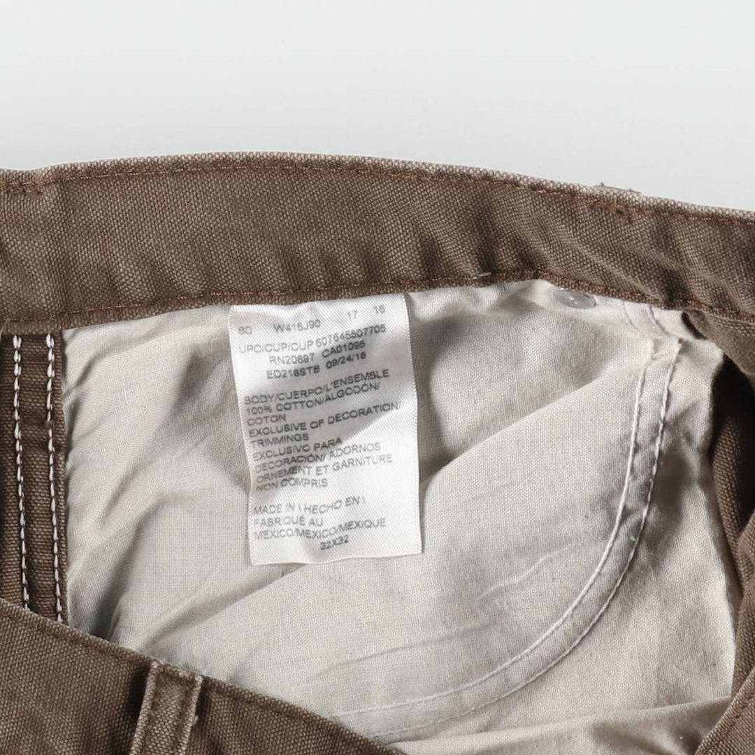 Dickies Duck Work Pants, Men's, Size W33 cotton brown type Vintage Second Hand