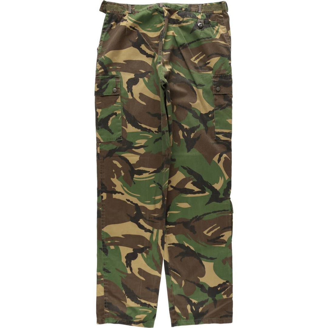 1990'S Dutch Army FOSTEX GARMENTS Camouflage Pattern DPM Camo Military Combat Pants Men's W37 (approx.) Vintage cotton Khaki type Vintage Second Hand