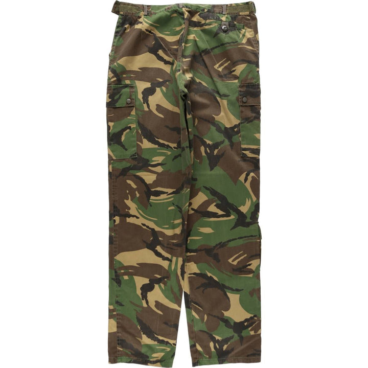 1990'S Dutch Army FOSTEX GARMENTS Camouflage Pattern DPM Camo Military Combat Pants Men's W37 (approx.) Vintage cotton Khaki type Vintage Second Hand