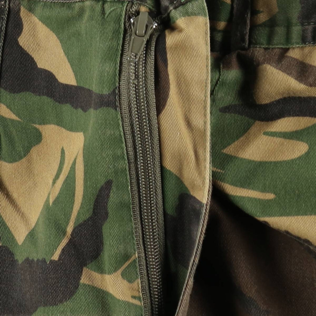 1990'S Dutch Army FOSTEX GARMENTS Camouflage Pattern DPM Camo Military Combat Pants Men's W37 (approx.) Vintage cotton Khaki type Vintage Second Hand