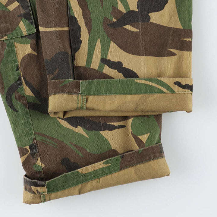 1990'S Dutch Army FOSTEX GARMENTS Camouflage Pattern DPM Camo Military Combat Pants Men's W37 (approx.) Vintage cotton Khaki type Vintage Second Hand