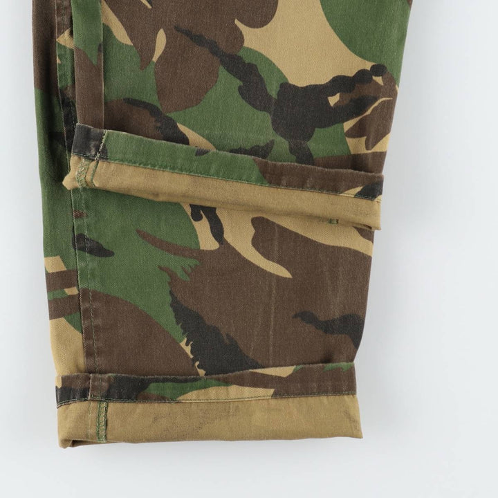 1990'S Dutch Army FOSTEX GARMENTS Camouflage Pattern DPM Camo Military Combat Pants Men's W37 (approx.) Vintage cotton Khaki type Vintage Second Hand