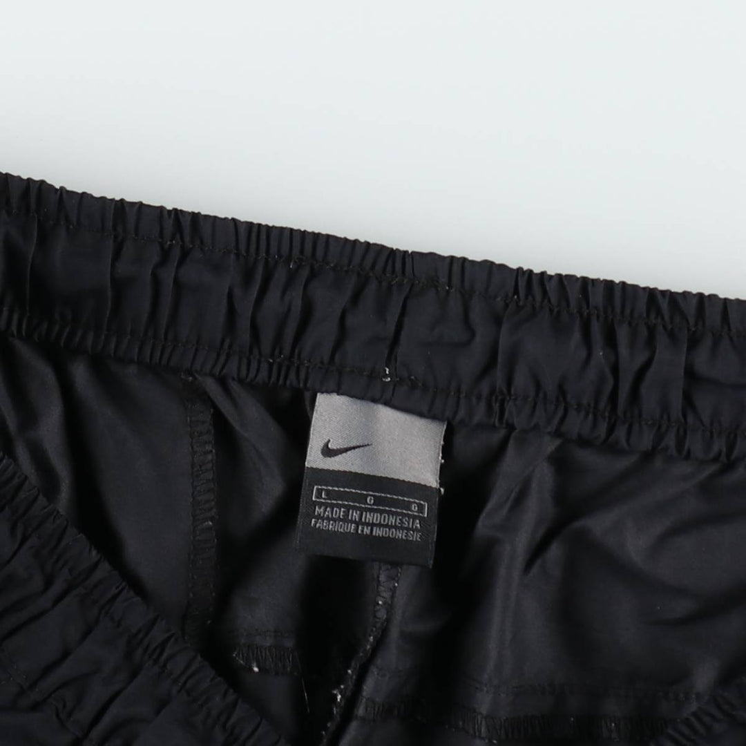 00'S Nike Nylon Pants, Shaka Shaka Pants, Men's L size Nylon black type Vintage Second Hand