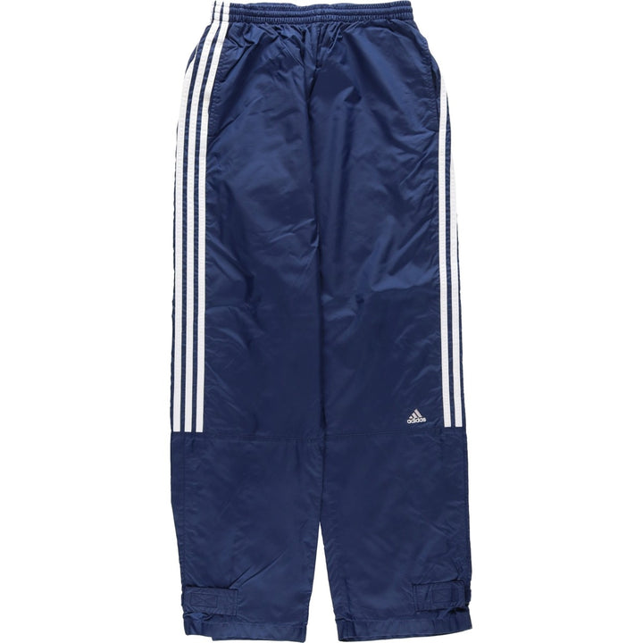 00'S Adidas nylon pants, rustling pants, men's size L Nylon navy blue type Vintage Second Hand