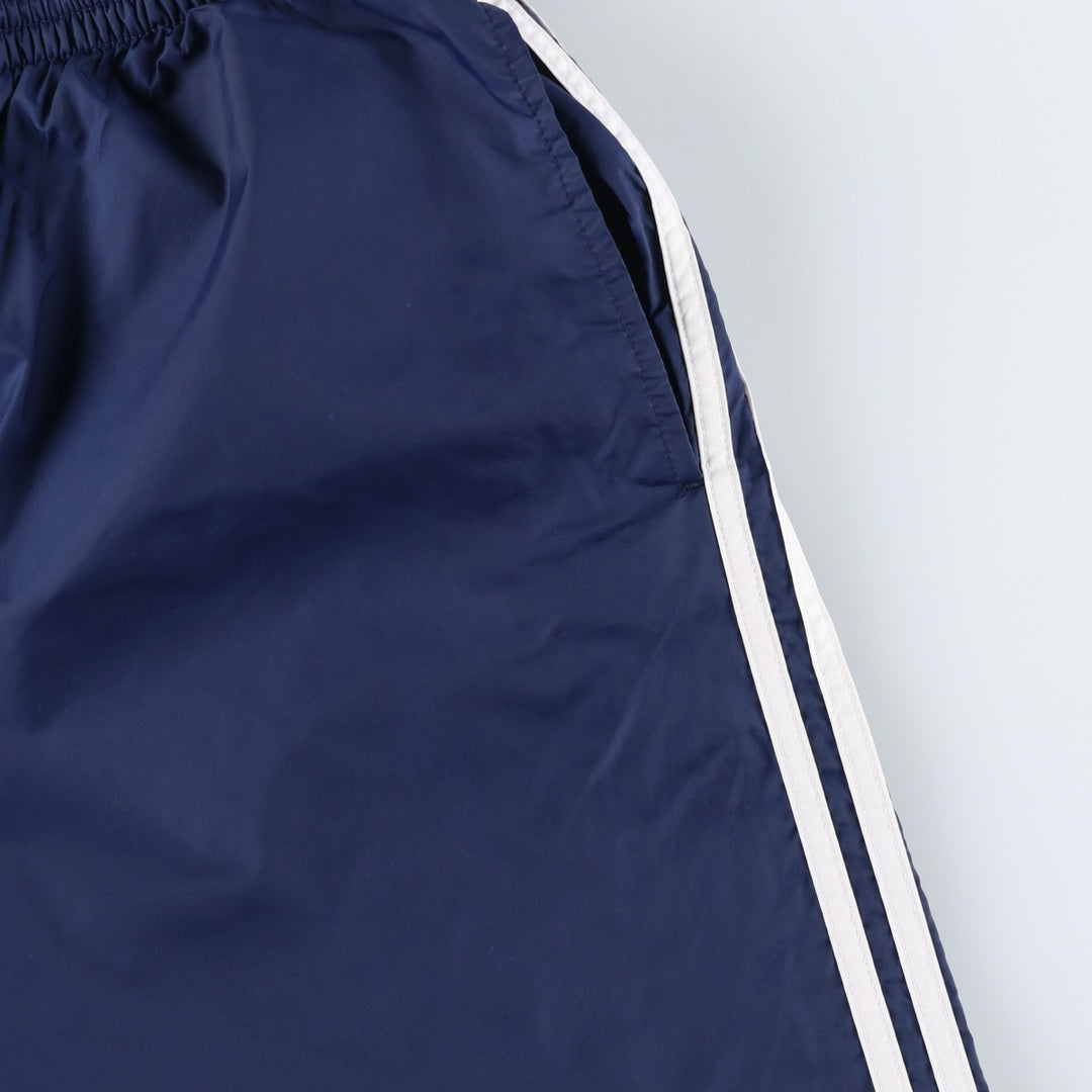 00'S Adidas nylon pants, rustling pants, men's size L Nylon navy blue type Vintage Second Hand