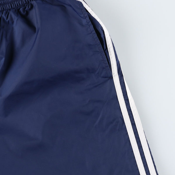 00'S Adidas nylon pants, rustling pants, men's size L Nylon navy blue type Vintage Second Hand