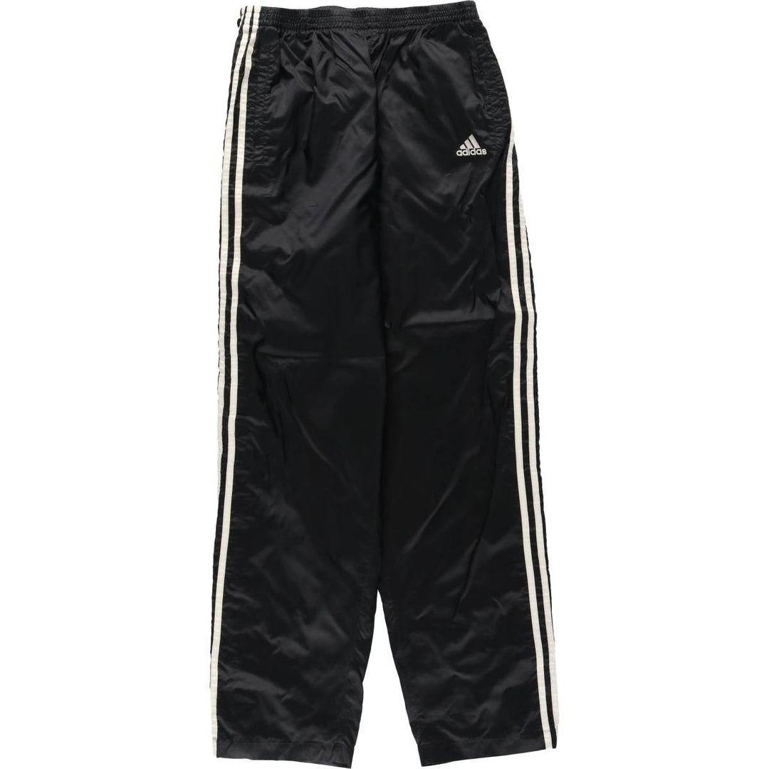 Vintage 90s-00'S Adidas nylon pants, crinkle pants, men's size M unclear black type Vintage Second Hand