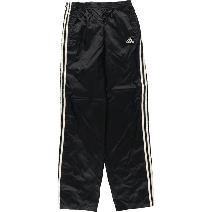 Vintage 90s-00'S Adidas nylon pants, crinkle pants, men's size M unclear black type Vintage Second Hand