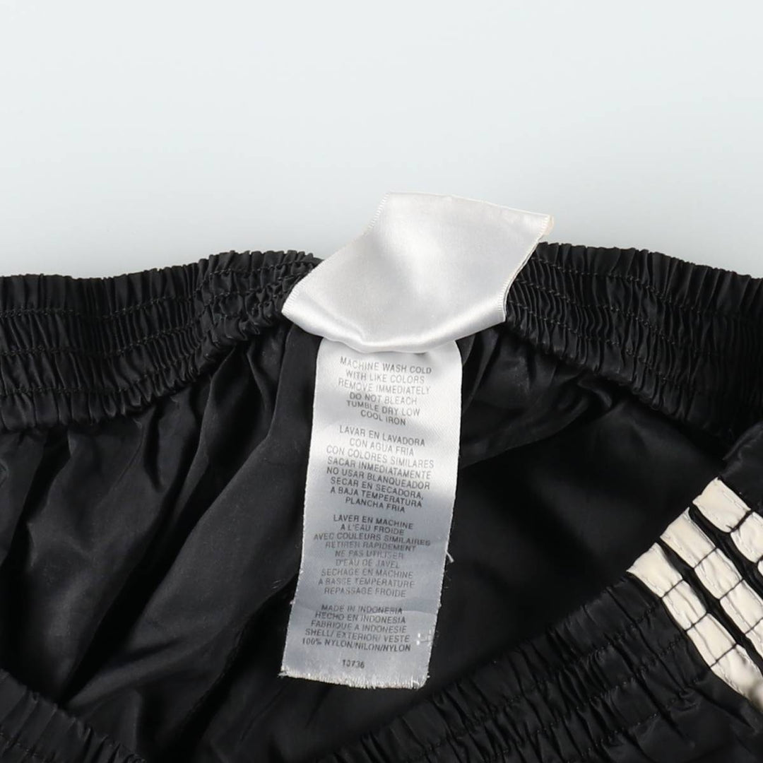 Vintage 90s-00'S Adidas nylon pants, crinkle pants, men's size M unclear black type Vintage Second Hand