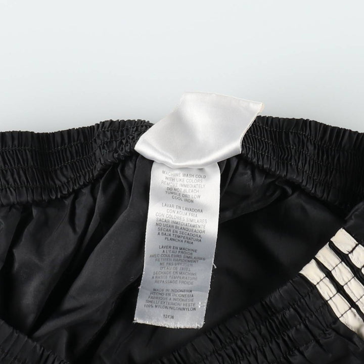 Vintage 90s-00'S Adidas nylon pants, crinkle pants, men's size M unclear black type Vintage Second Hand