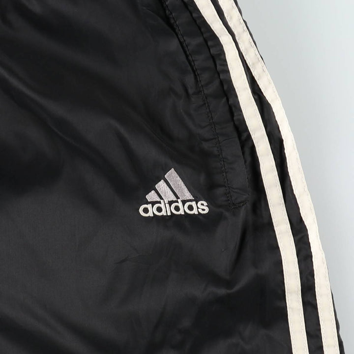 Vintage 90s-00'S Adidas nylon pants, crinkle pants, men's size M unclear black type Vintage Second Hand