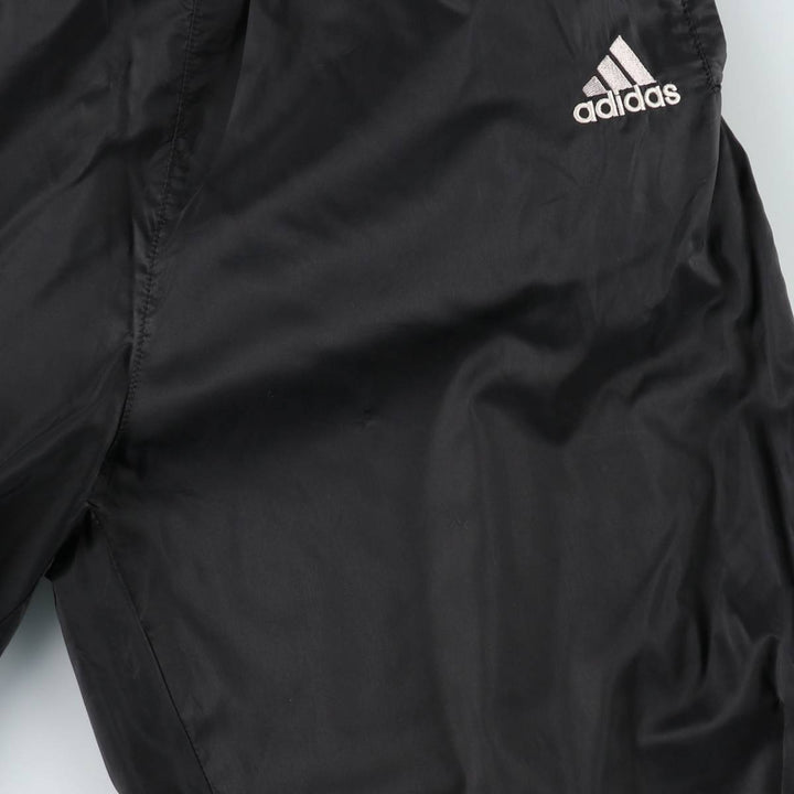 Vintage 90s-00'S Adidas nylon pants, crinkle pants, men's size M unclear black type Vintage Second Hand