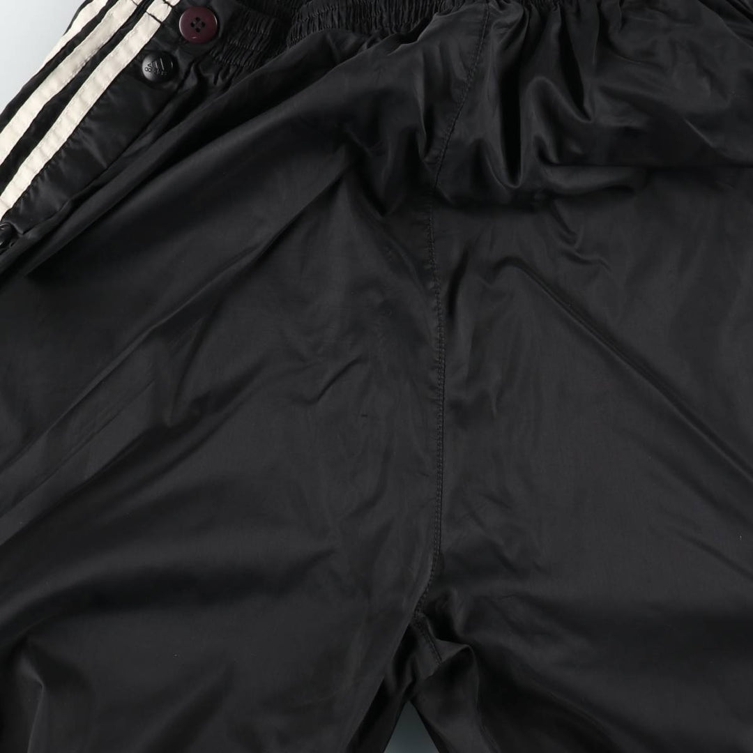 Vintage 90s-00'S Adidas nylon pants, crinkle pants, men's size M unclear black type Vintage Second Hand