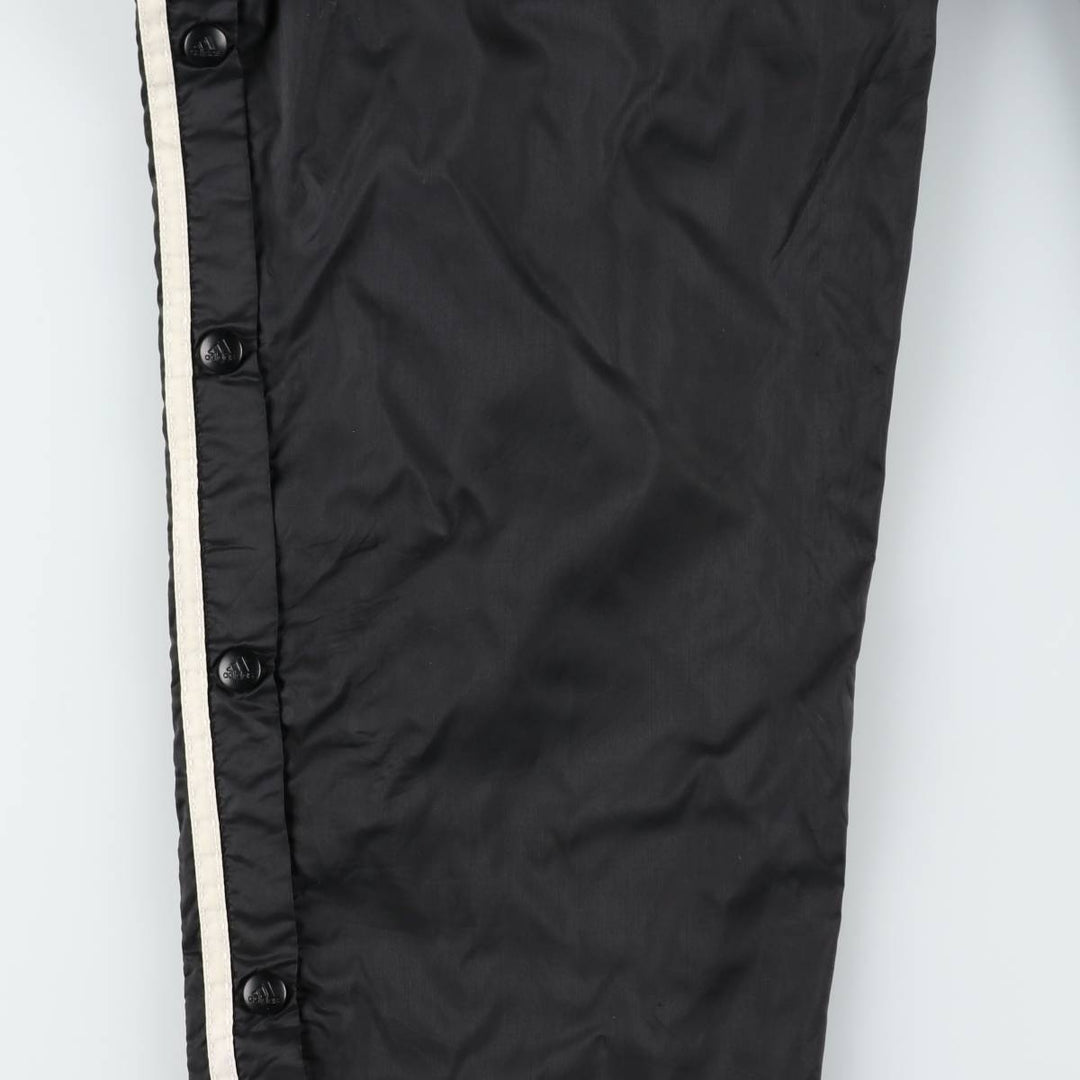 Vintage 90s-00'S Adidas nylon pants, crinkle pants, men's size M unclear black type Vintage Second Hand